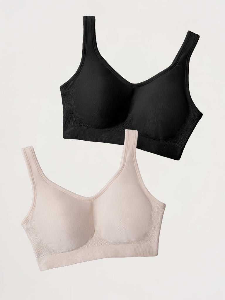 Truekind® 2Pack Daily Comfort Wireless Shaper Bra