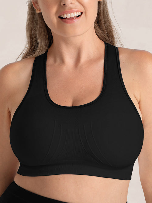 Truekind® Seamless Racerback Sports Bra