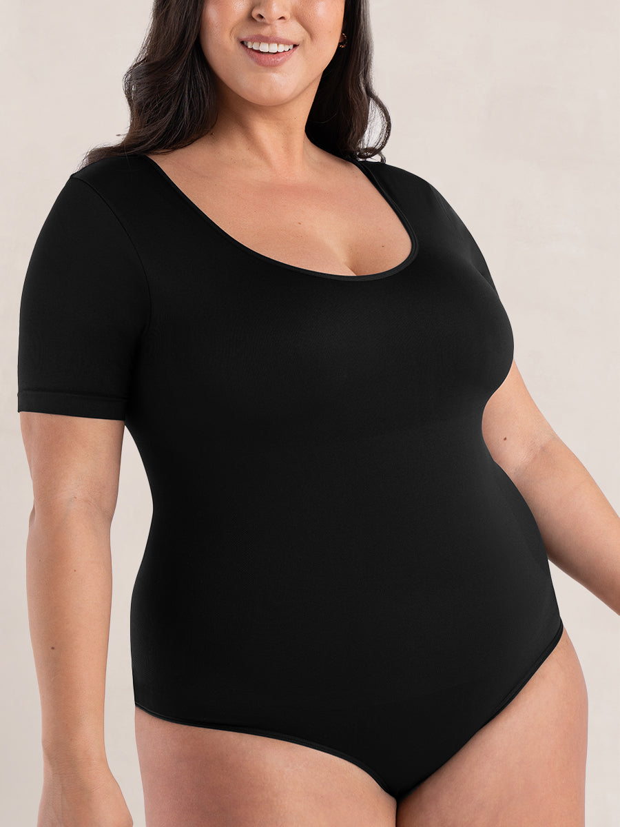Shapermint Essentials All Day Every Day Short Sleeve Bodysuit