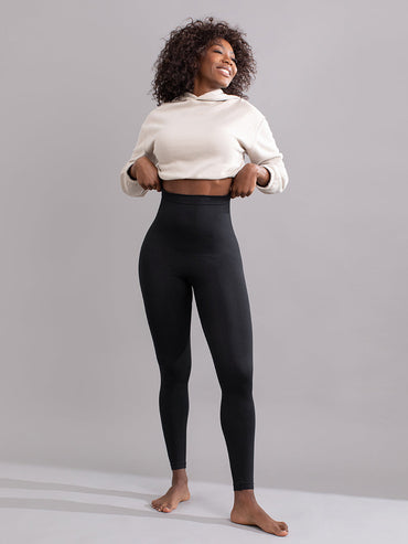 ATTLADY Shapewear for Women Tummy Control High Waisted Yoga Pants  Compression Leggings Body Shaper Dark Grey at  Women's Clothing store