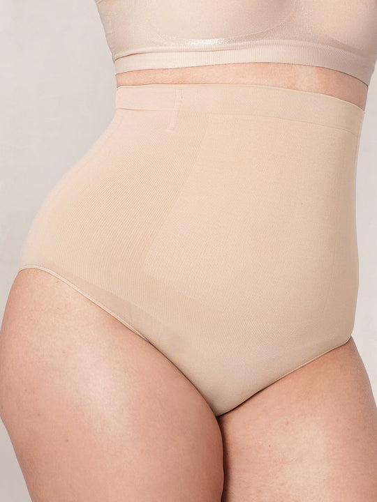 New Shapermint High Waisted Shaper Panty Size 4XL Beige NIP with Tags