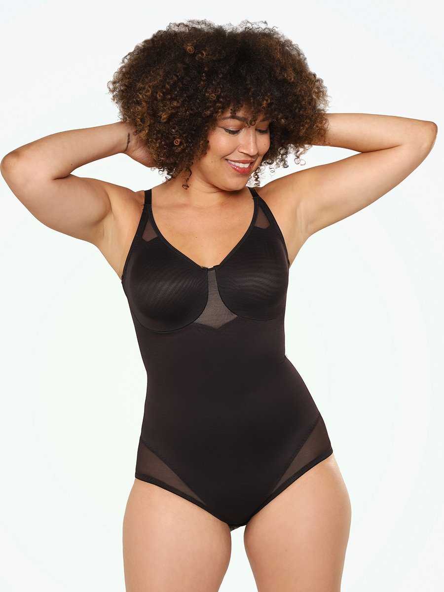 Miraclesuit Sheer Underwire Bodybriefer black