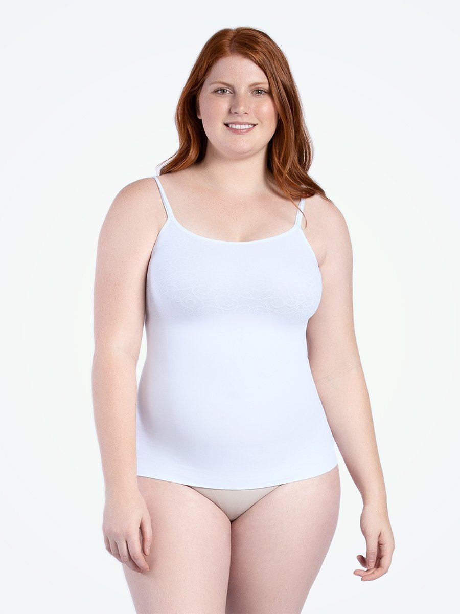 Curveez Incredibly Shaping Jacquard Cami white