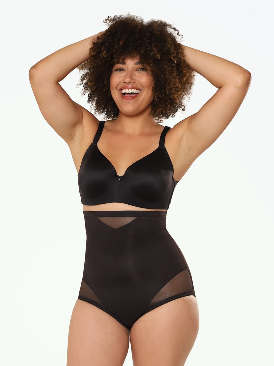 Miraclesuit Sexy Sheer Shaping High Waisted Brief black